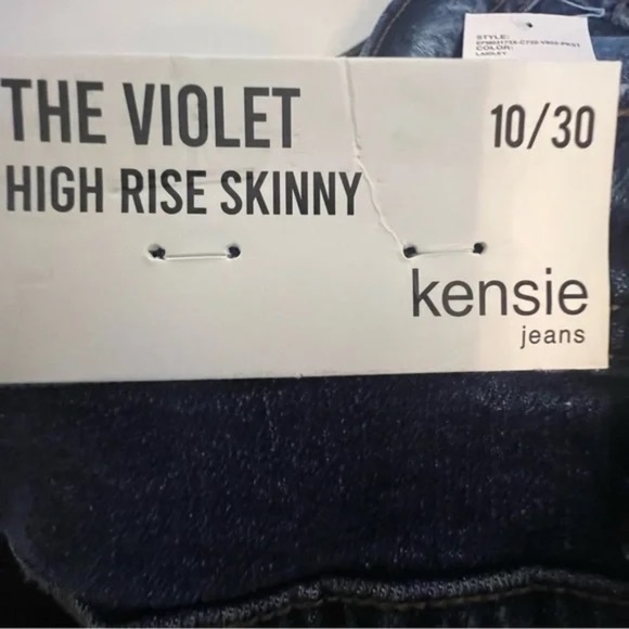 Kensie Jeans Size 10 High Rise Skinny w/ Raw Hem Jeans - Picture 7 of 8